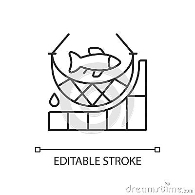 Total allowable catch linear icon Vector Illustration