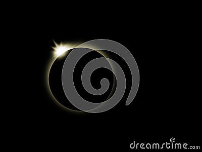 Total eclipse - sun, moon Stock Photo