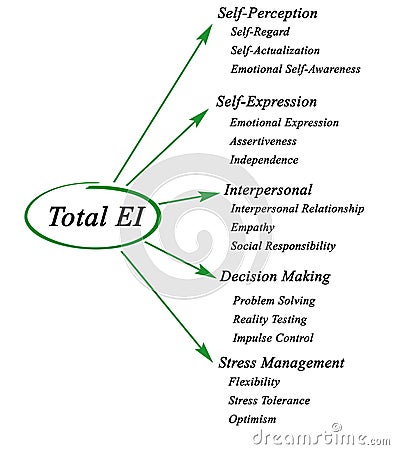 Total emotional intelligence Stock Photo