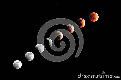 Total Lunar Eclipse Stock Photo