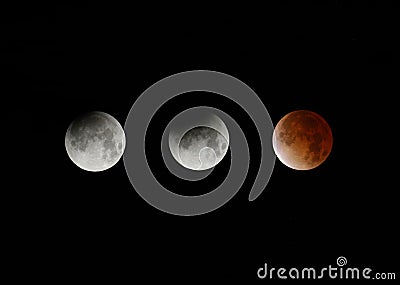 Total Lunar Eclipse Stock Photo