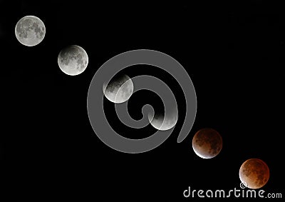 Total Lunar Eclipse Stock Photo