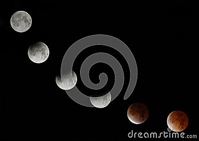 Total Lunar Eclipse Stock Photo