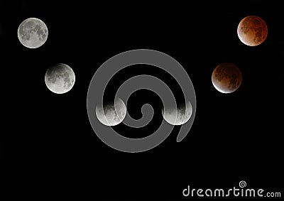 Total Lunar Eclipse Stock Photo