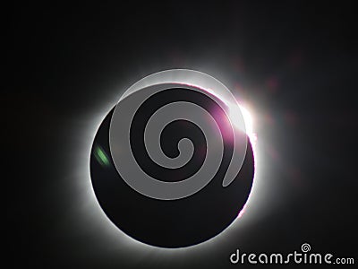 Total Lunar Eclipse light Stock Photo