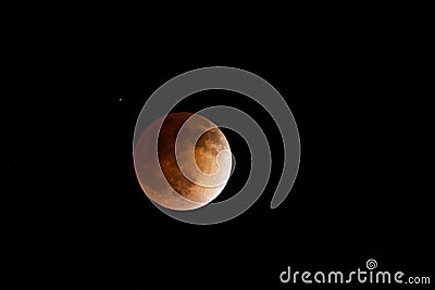 Total Lunar Eclipse Stock Photo