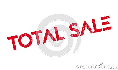 Total Sale rubber stamp Vector Illustration