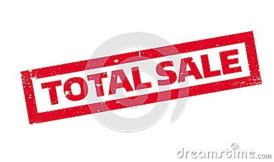 Total Sale rubber stamp Vector Illustration