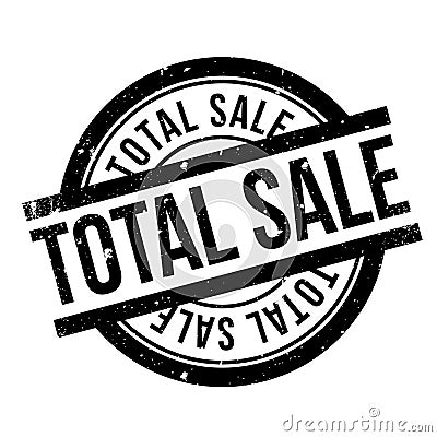 Total Sale rubber stamp Vector Illustration