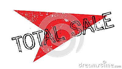 Total Sale rubber stamp Vector Illustration