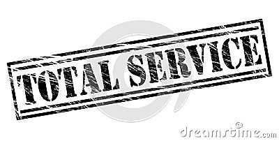 Total service stamp Stock Photo