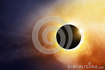 Total Solar Eclipse Stock Photo