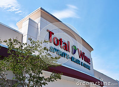 Total Wine Store Sign Editorial Stock Photo