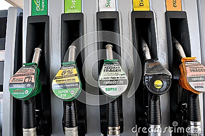 Totalenergies petrol station in Lorschost germany Editorial Stock Photo