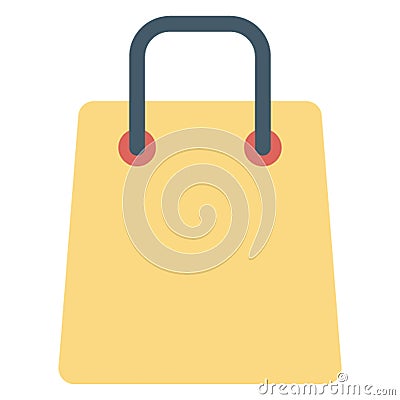 Tote Bag Color Vector icon which can easily modify or edit Vector Illustration