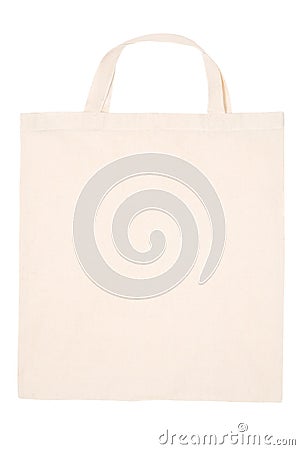 Tote bag on white Stock Photo