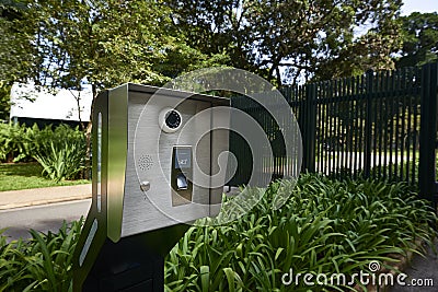 Totem for access control Stock Photo