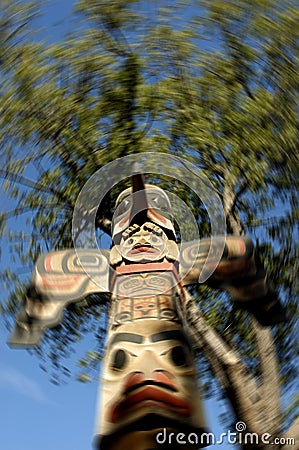 Totem Pole Stock Photo