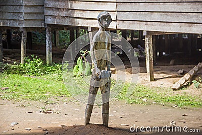 Totem statue indonesia Editorial Stock Photo