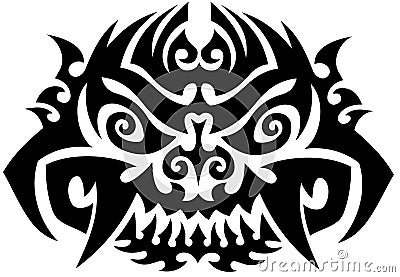 Totem Tattoo Background Vector Illustration