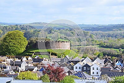 Totnes renown Castle in Hams Devon England Stock Photo