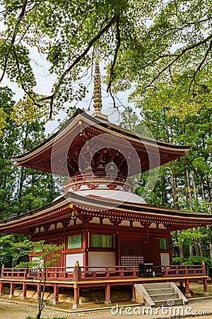 Toto East Pagoda, Koyasan Stock Photo