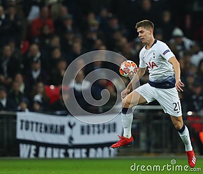 Tottenham Hotspur v Borussia Dortmund - UEFA Champions League Round of 16: First Leg Editorial Stock Photo