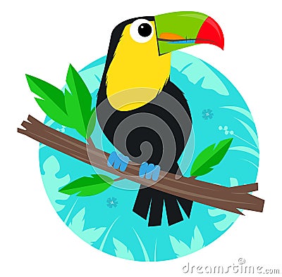 Toucan Clip-Art Vector Illustration