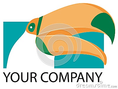 Toucan logo Stock Photo