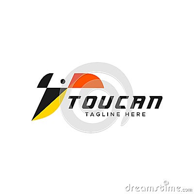 Toucan logo simple vector illustration Cartoon Illustration