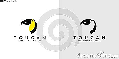 Toucan logo. Tropical bird vector Vector Illustration