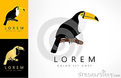 Toucan logo vector Vector Illustration