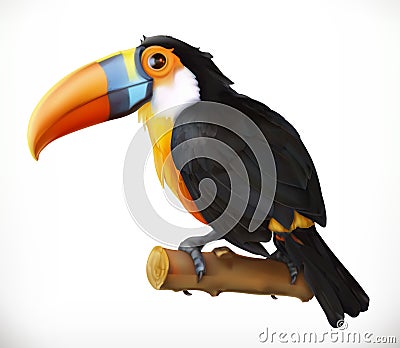 Toucan. Vector icon Vector Illustration