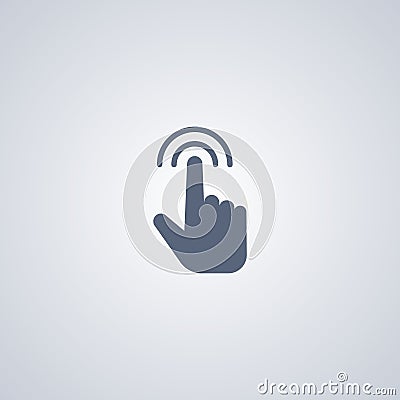 Touch finger icon Vector Illustration