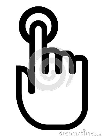 Touch Hand Icon Stock Image - Image 36722701