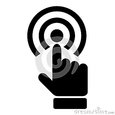 Touch hand icon Vector Illustration