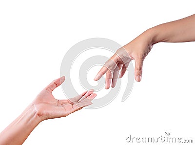 Touch Hands Stock Photo