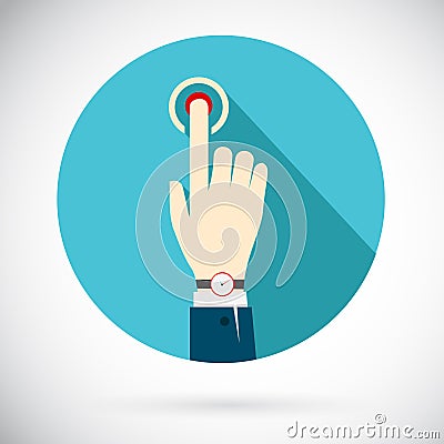 Touch icon Vector Illustration