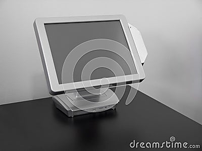 Touch-screen LCD display Stock Photo