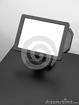 Touch-screen LCD display Stock Photo