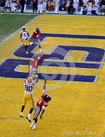 Touchdown, LSU Editorial Stock Photo