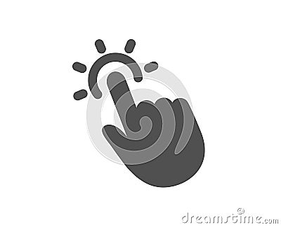 Touchpoint icon. Click here sign. Vector Vector Illustration