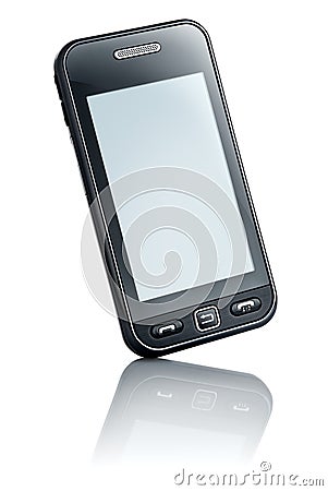 Touchscreen phone Stock Photo