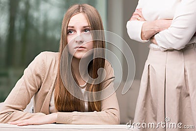 Tough adolescence age Stock Photo