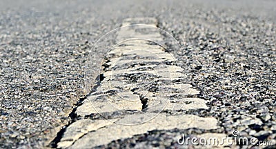 Tough, hard asphalt road, as a way of civilization Stock Photo