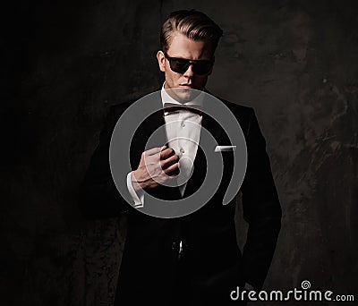 Tough sharp dressed man Stock Photo