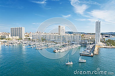 Toulon harbor, France. Stock Photo
