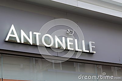 Antonelle logo brand and sign text front wall facade store fashion trend clothes shop Editorial Stock Photo