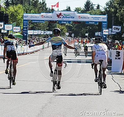 Tour of Alberta bike race Editorial Stock Photo