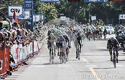 Tour of Alberta bike race Editorial Stock Photo